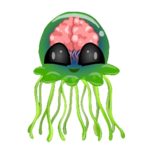 Green Brain Jellyfish